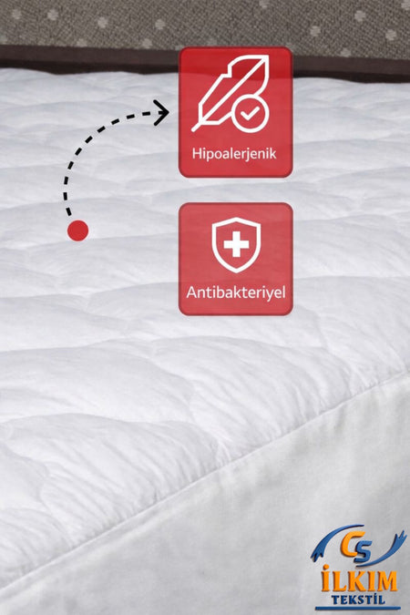 cs ilkim Microfiber Quilted Fitted Mattress Protector - MALLTURK