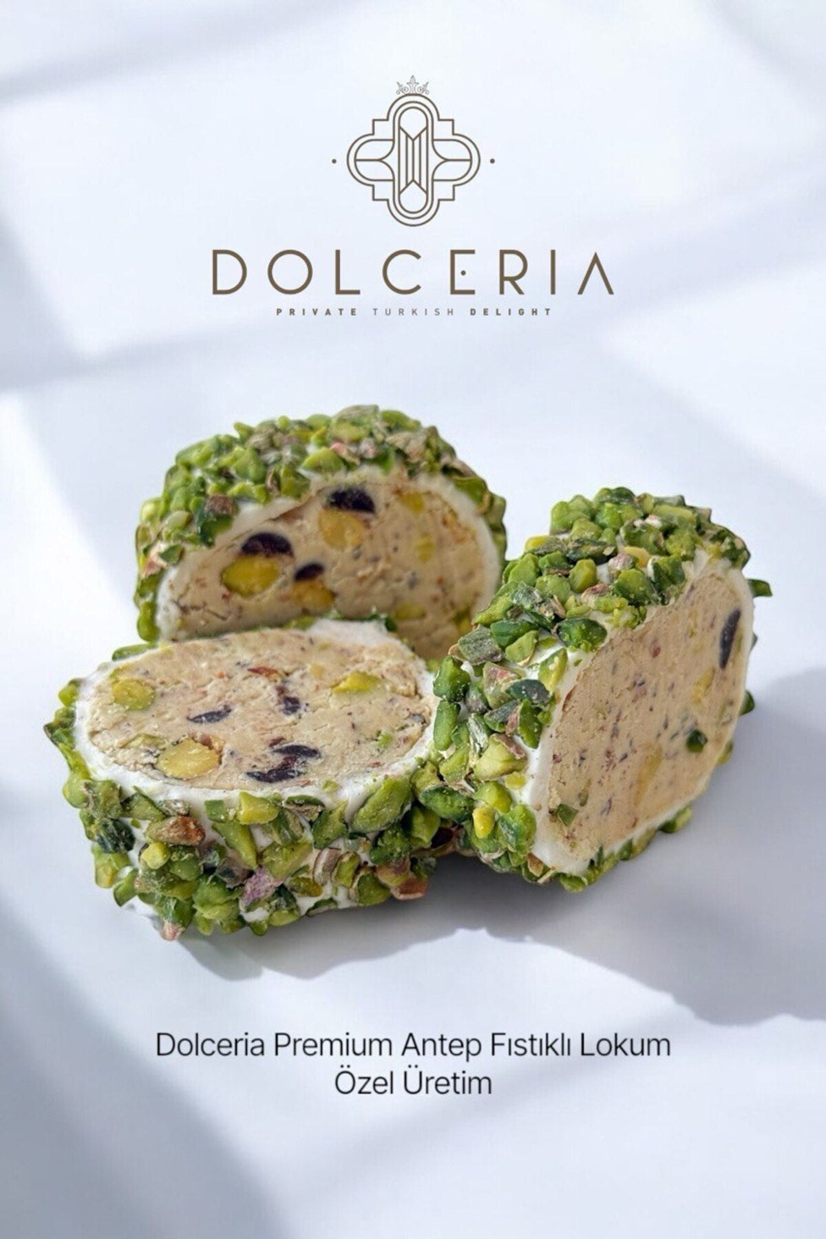Dolceria premium Pistachio Rolled Turkish Delight - MALLTURK