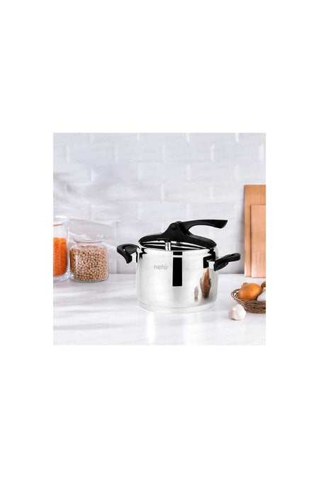 Nehir Silver Trend 6 Liter Classic Pressure Cooker Black - MALLTURK