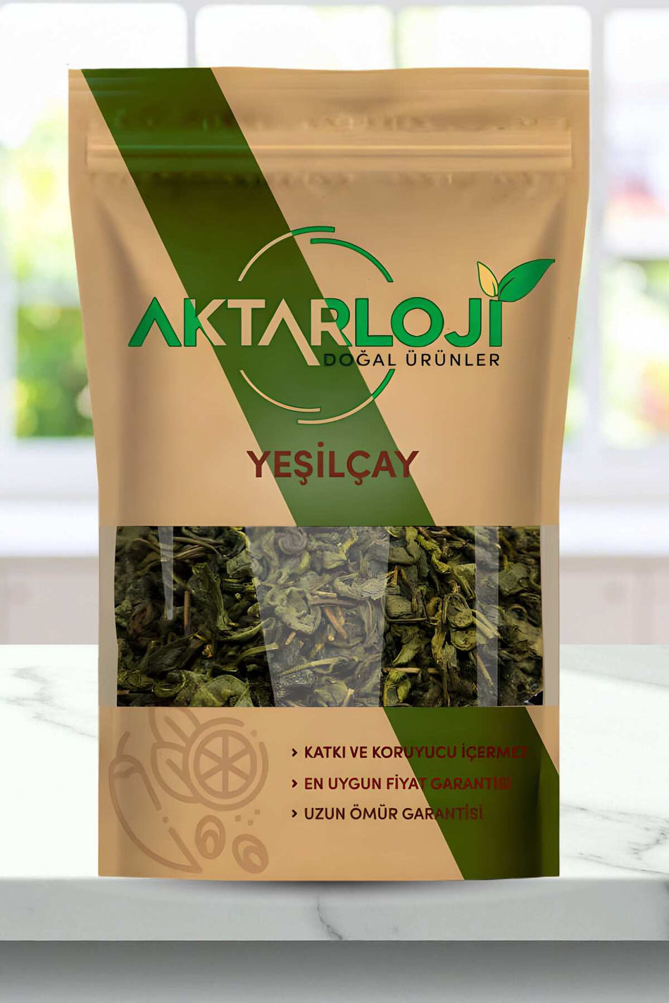 Aktarloji 100 Gr Green Tea Leaves / Green Tea - Additive-Free & Natural