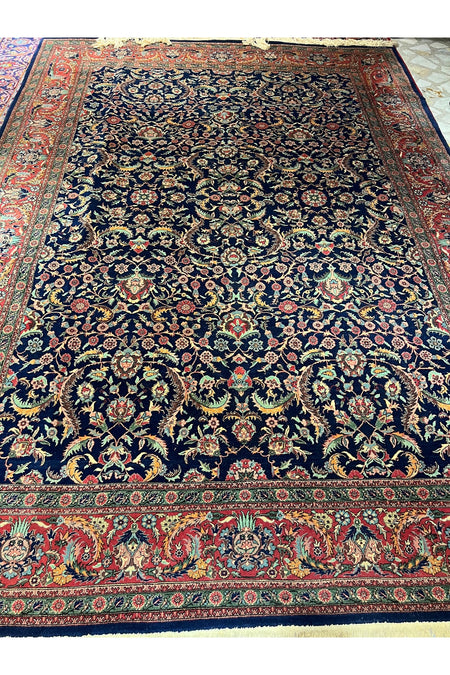 RD RAMAZAN DAG Hand Rug Art Hand-Woven Sivas Prison Workshop Hereke Rug Viyana Pattern Size 345x245 - MALLTURK