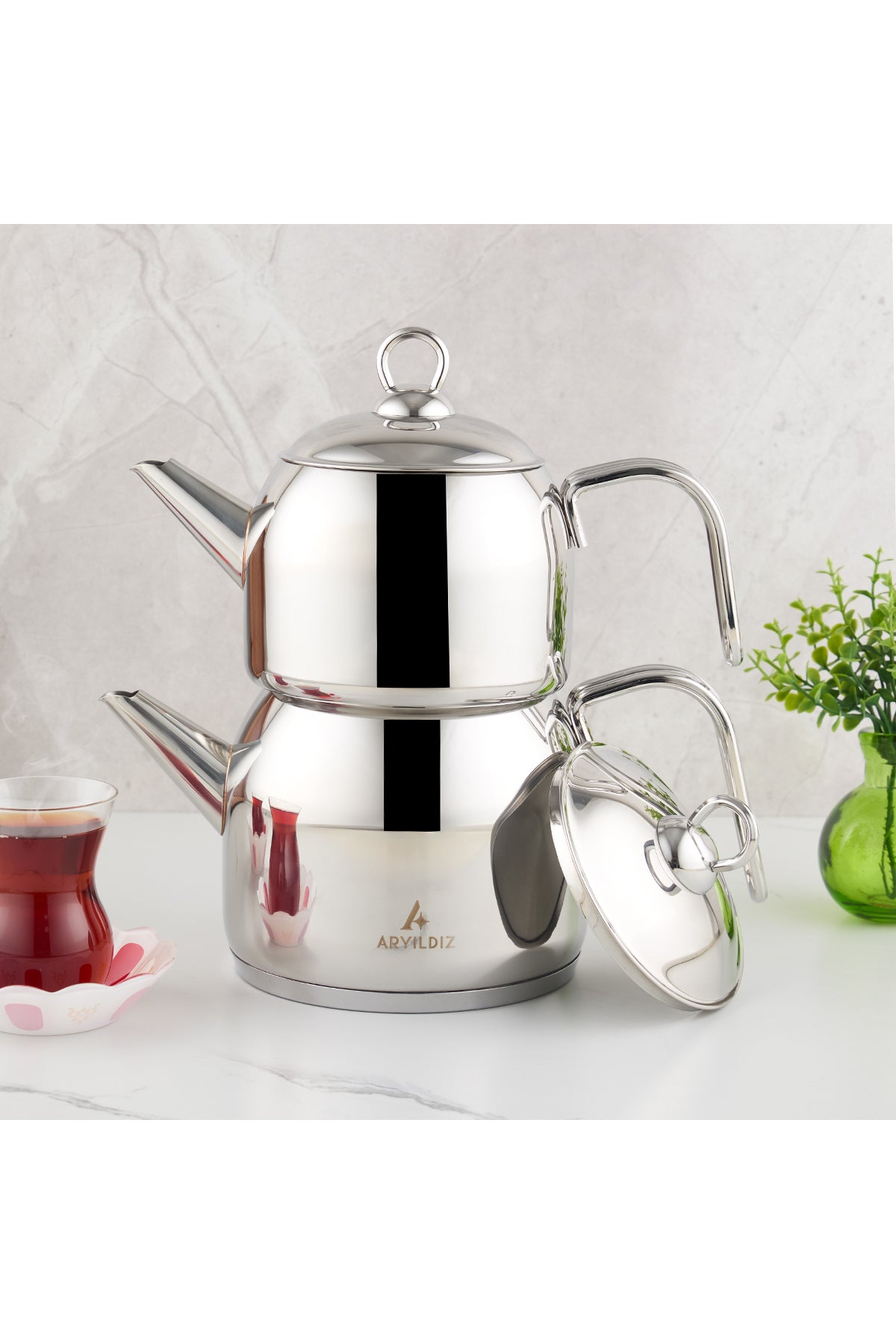 Aryildiz Solo 4-Piece Teapot Set - MALLTURK