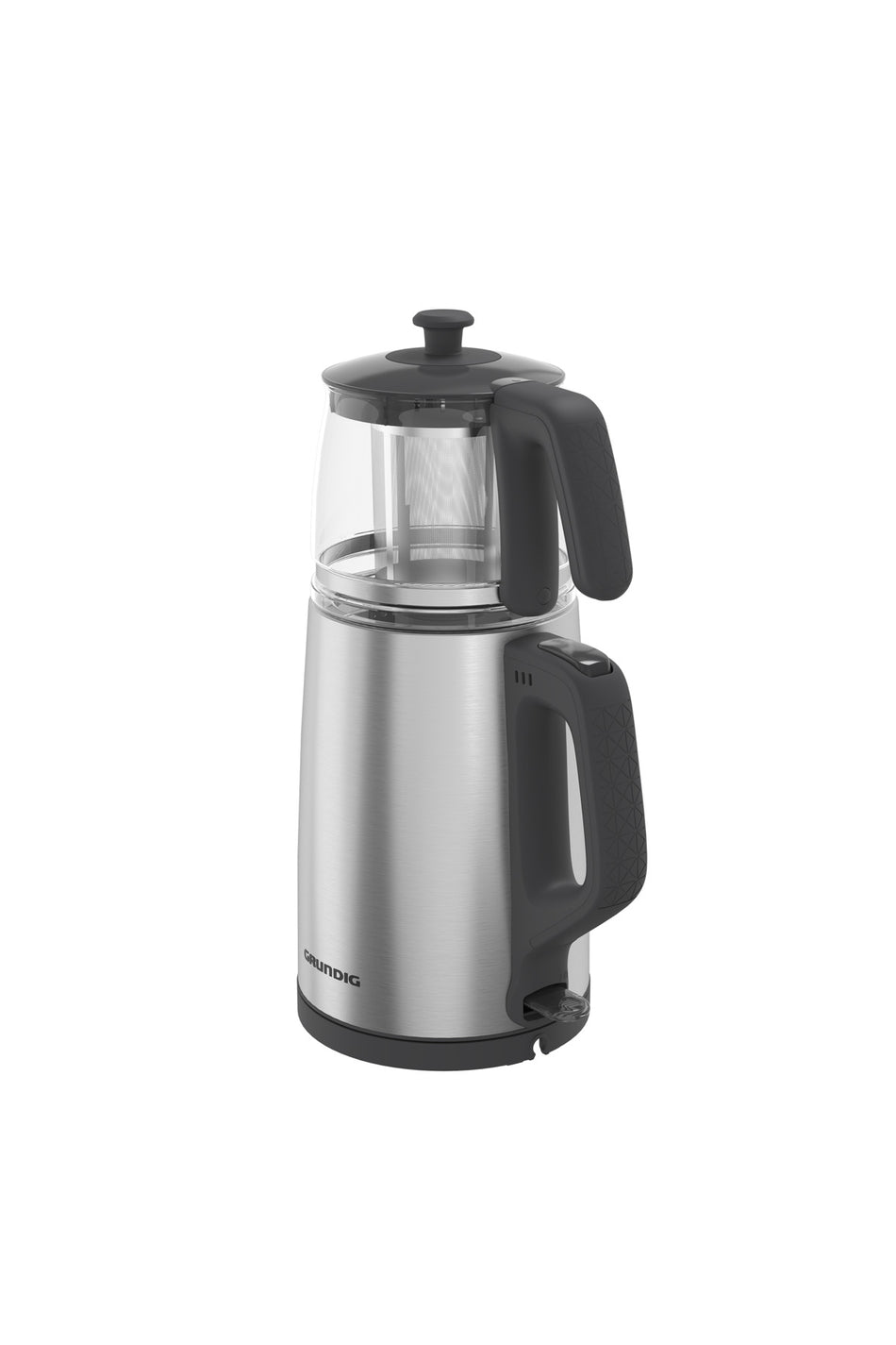 Grundig TM 2522 iC inox Tea Maker with Glass and Steel Strainer