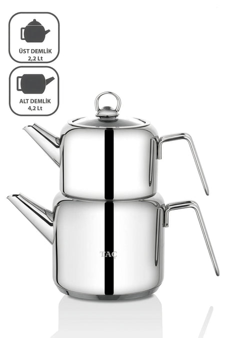 Crown Jumbo Teapot Set Platinum - MALLTURK