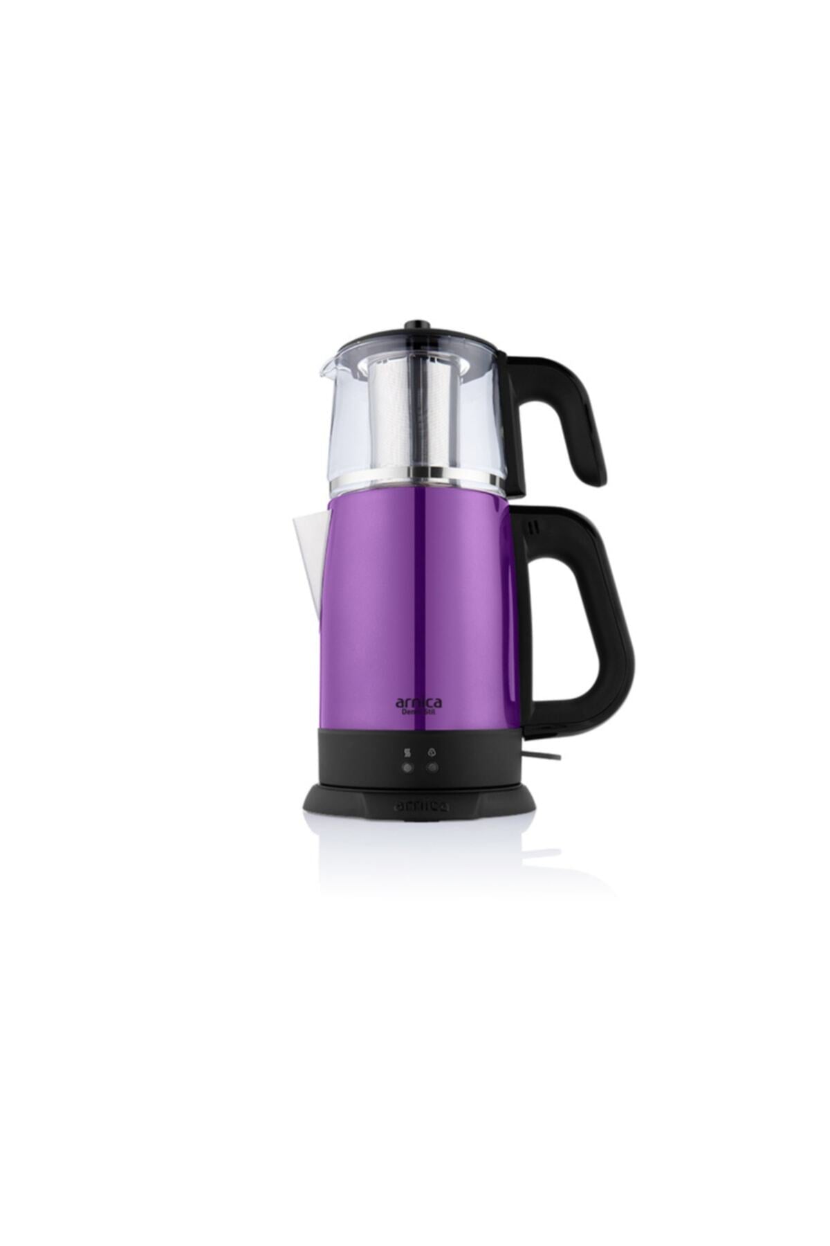 Arnica Brew Style Purple Glass Tea Maker. - MALLTURK