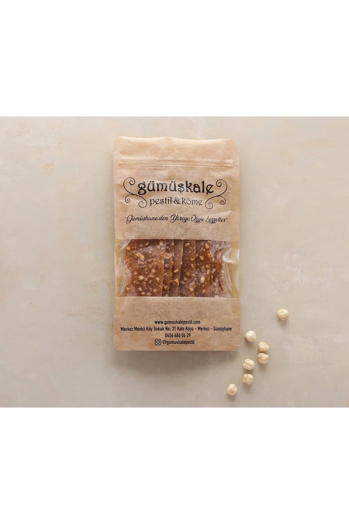 Gumuskale Fruit Leather Hazelnut Fruit Leather 500 g - MALLTURK