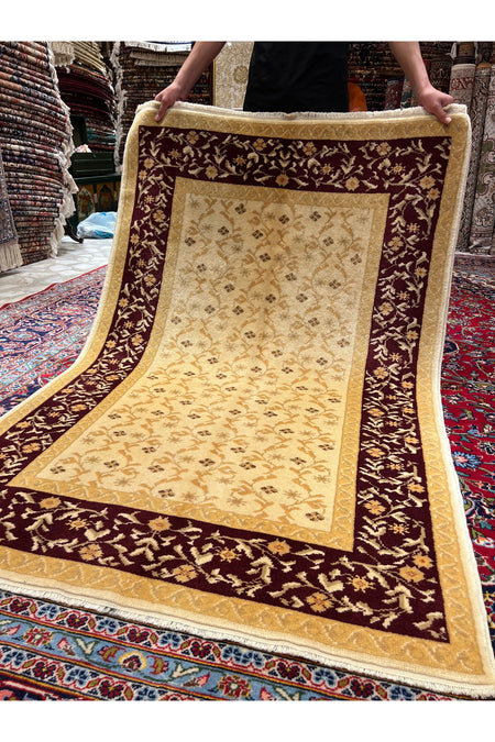 RD RAMAZAN DAG Hand Rug Art Hand-Woven Usak Rug Size 180x120 - MALLTURK