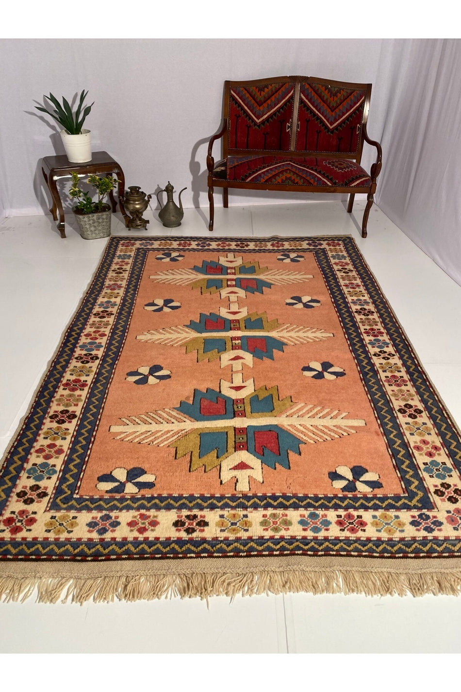 Sirvan Hali Handwoven Antique yoruk Carpet 180 x 247 - MALLTURK