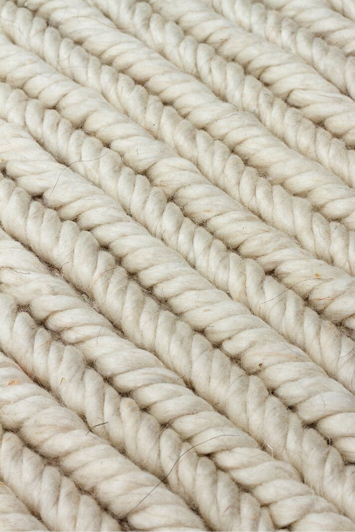 Vog Rug Navia Hand-Woven Wool Cream Living Room Rug | Natural Bohemian Tarz Kaliteli and Sik Decorative Rug VogSKR