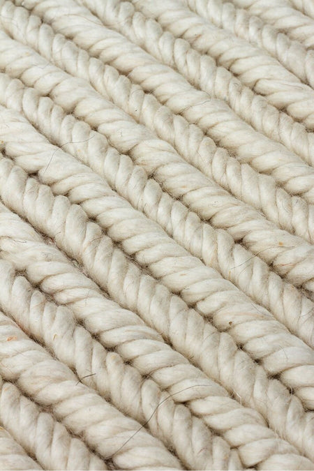 Vog Rug Navia Hand-Woven Wool Cream Living Room Rug | Natural Bohemian Tarz Kaliteli and Sik Decorative Rug VogSKR