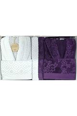 Ozdilek Pastoral Family Bathrobe Set - MALLTURK