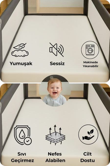 Semay Tekstil Waterproof Cotton Baby & Kids Mattress Protector - MALLTURK