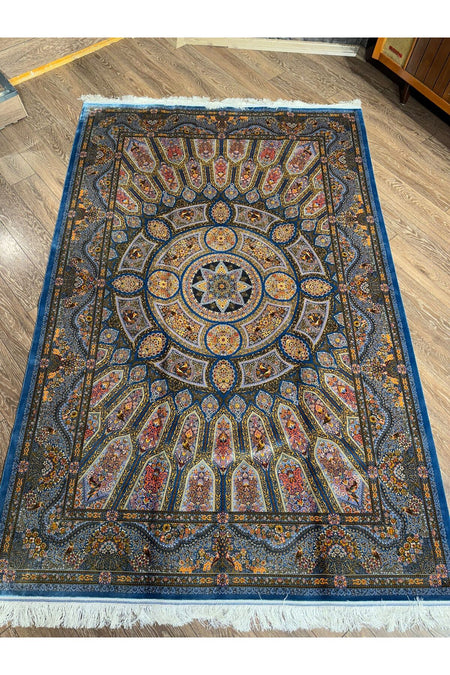 Rustikev Iranian Silk Rug - MALLTURK