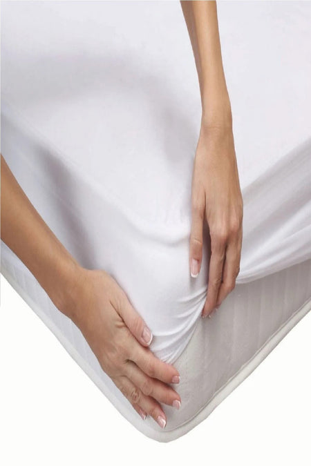 Mira Home Waterproof Cotton Fitted Mattress Protector - MALLTURK