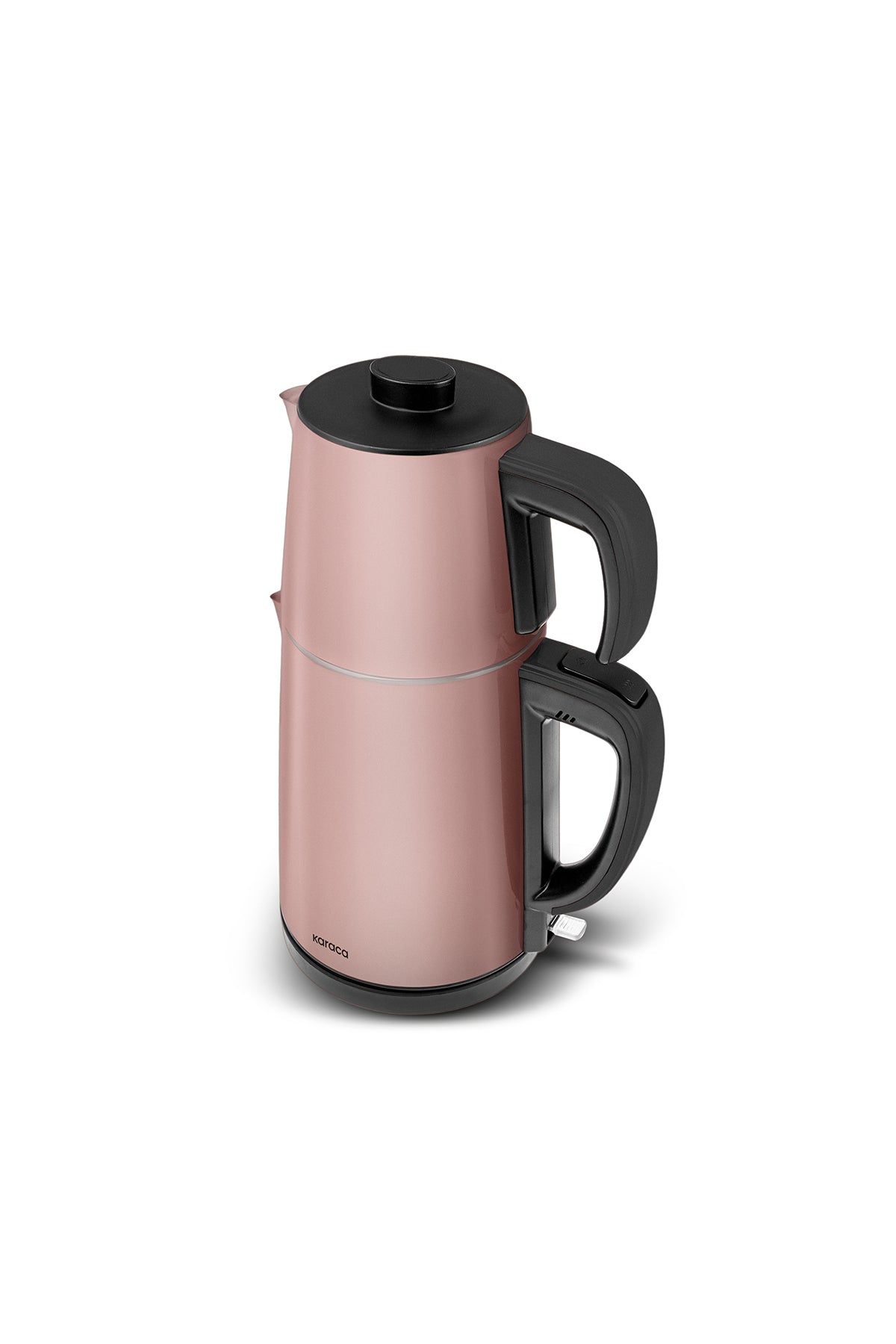 Karaca Gastro Dem 2 in 1 Stainless Steel Tea Maker and Water Heater Rosegold - MALLTURK