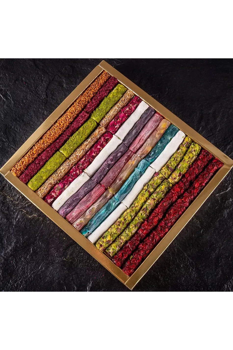 Pirsefa Pistachio Assorted cesnili fitil Turkish Delight 800 g kutu