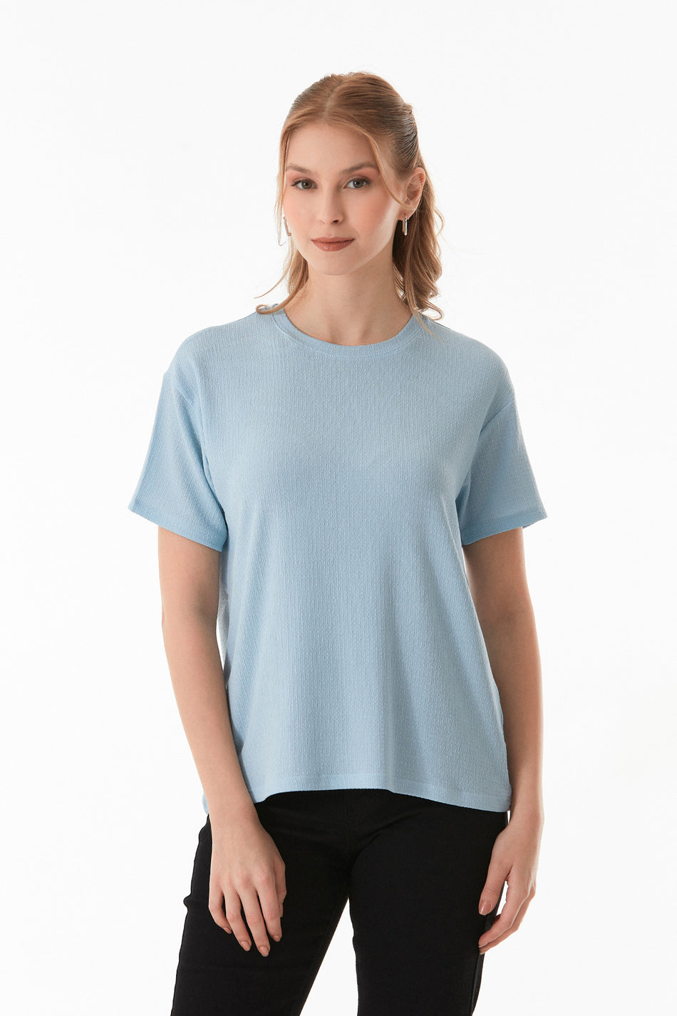 Basic Wrapped Fabric T-Shirt