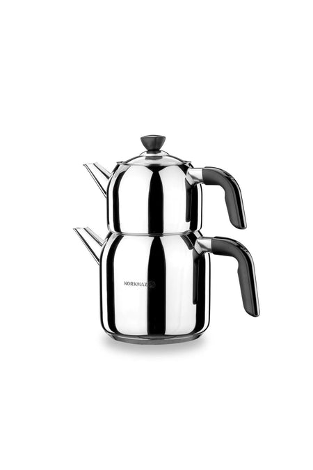 KORKMAZ Kappa Mega Black Teapot Set 3 lt A079-01 - MALLTURK