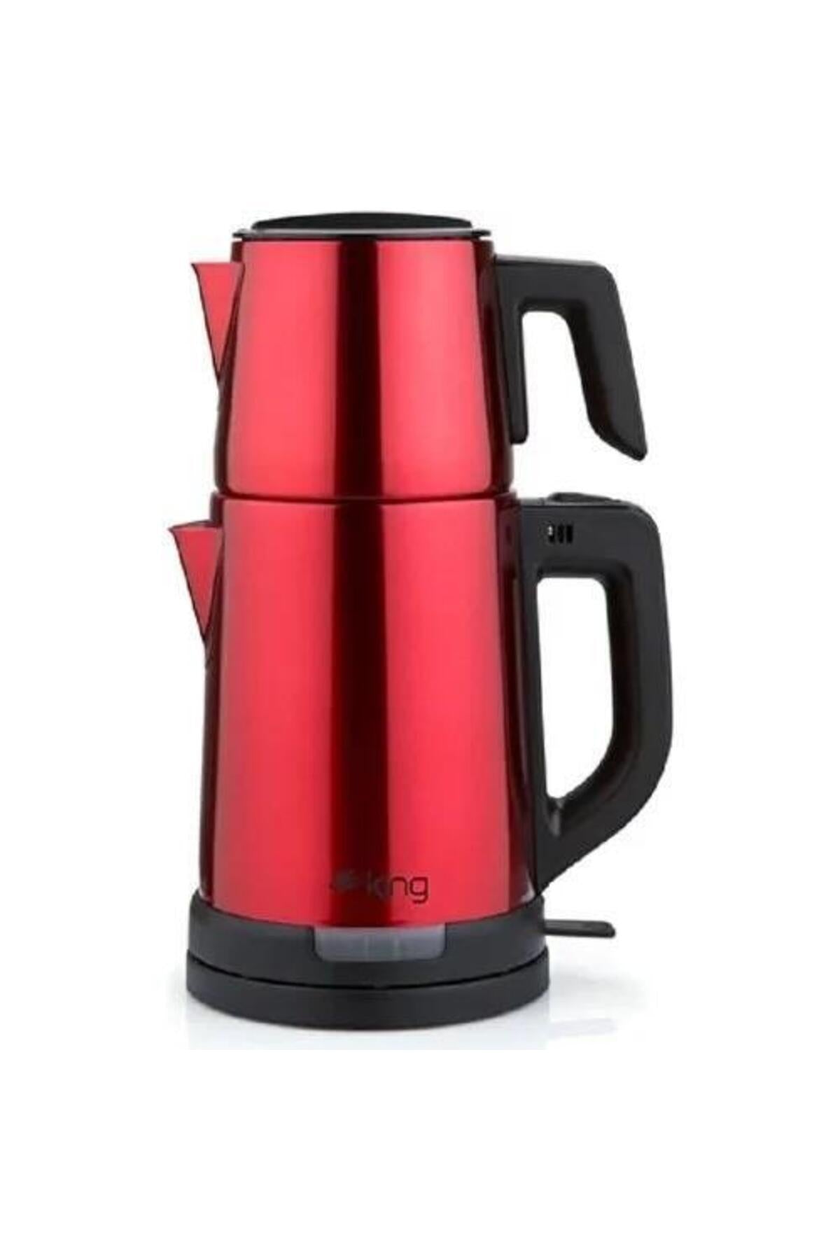 King Kcm331 Tea Pro Stainless Steel Tea Maker, Red - MALLTURK