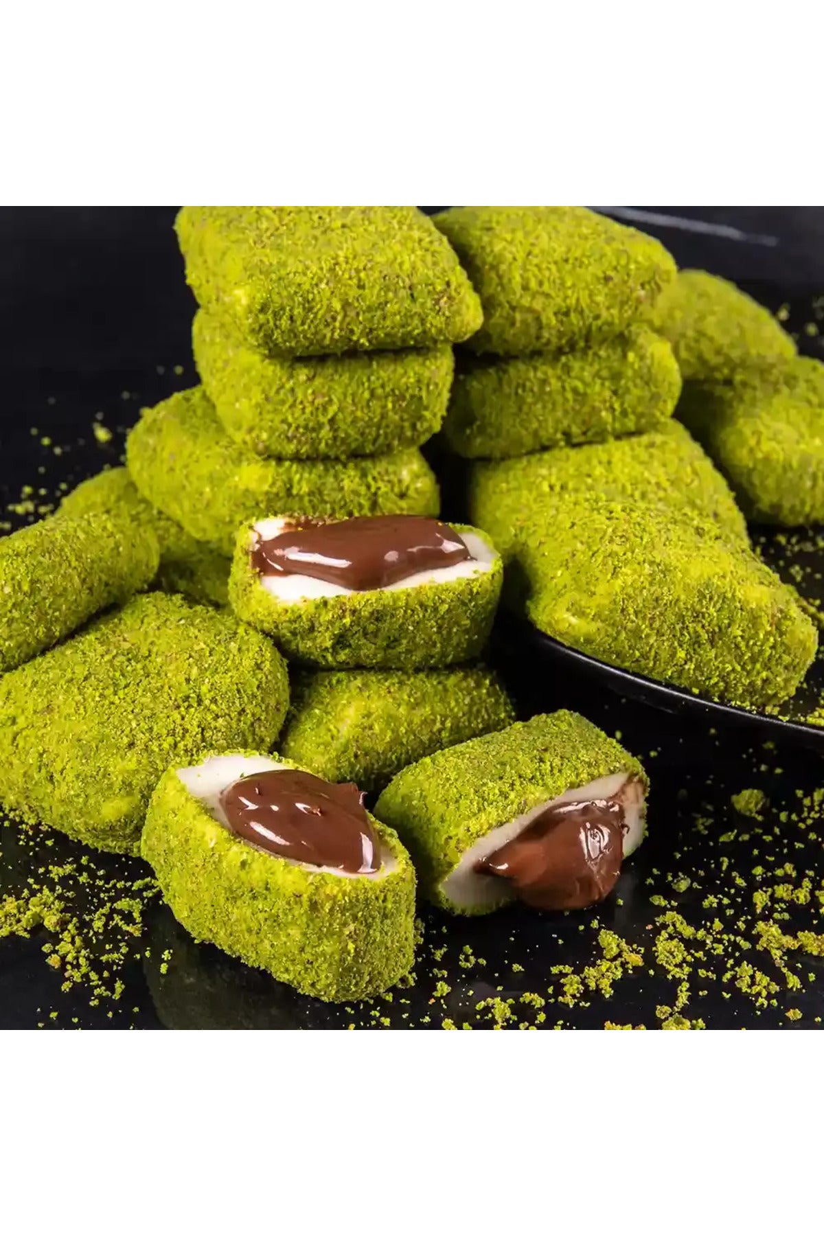 Pirsefa Pistachio Chocolate bohca Turkish Delight 400 g kutu - MALLTURK