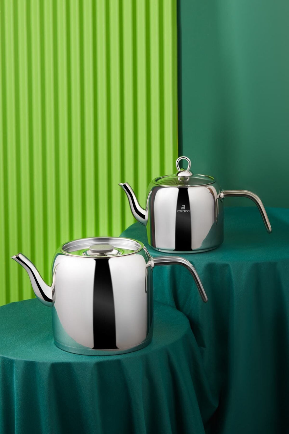 Karaca Vega Mini Powersteel 316 Stainless Steel Vega Teapot Set - MALLTURK