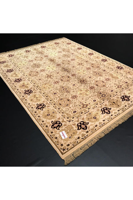 Halicizade Sultan Serisi Cerceve Pattern Hand-Woven Rug - MALLTURK