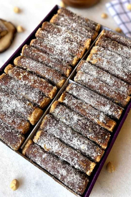 BIrsalkim Fruit Leather kome gumushane Coconut Hazelnut Cream rulo Rolled 1000 g - MALLTURK
