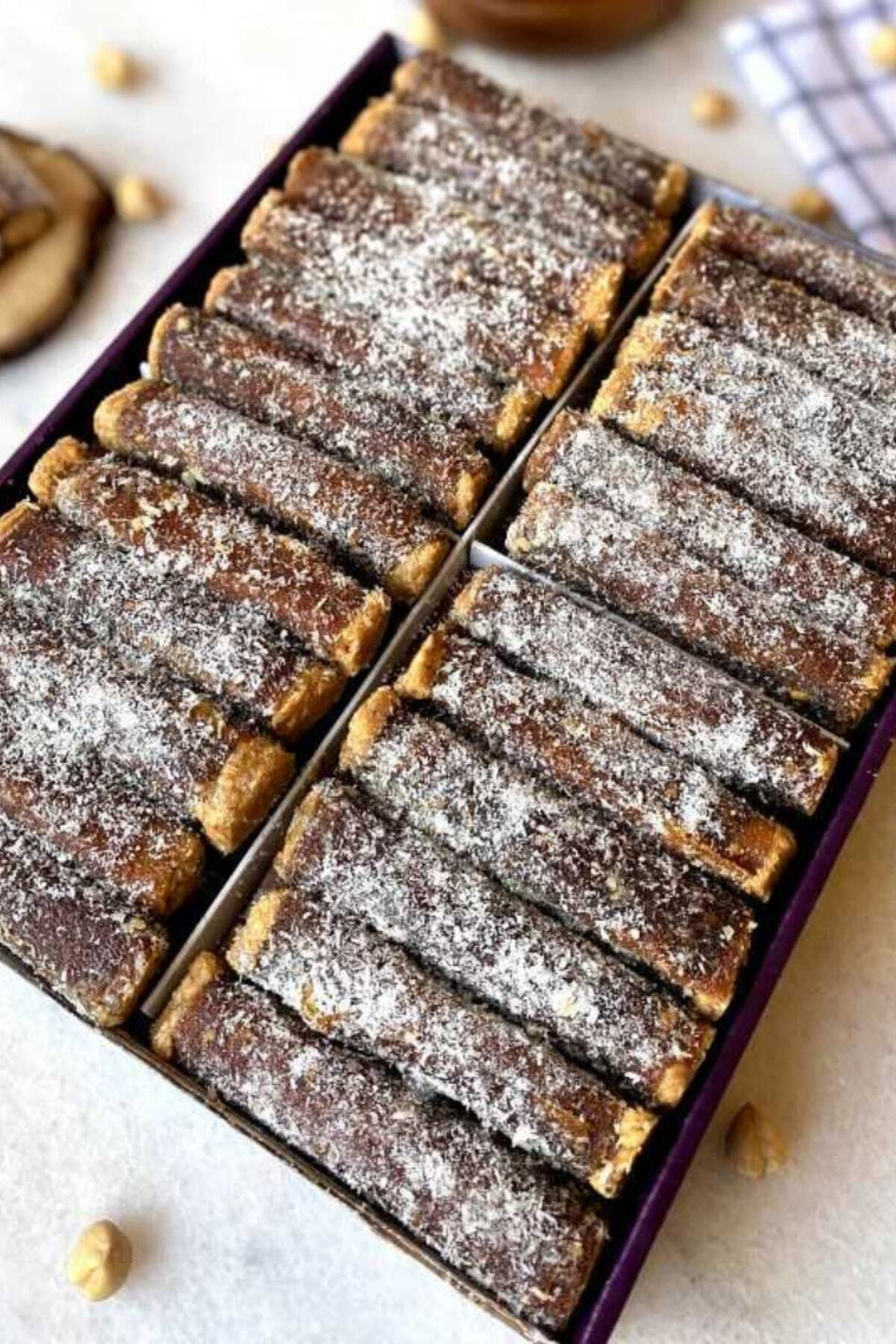 BIrsalkim Fruit Leather kome gumushane Coconut Hazelnut Cream rulo Rolled 1000 g