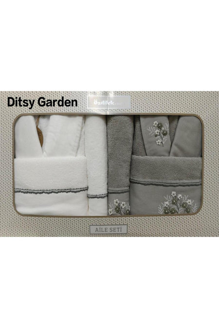 Ozdilek DITSY GARDEN Family Bathrobe Set - MALLTURK