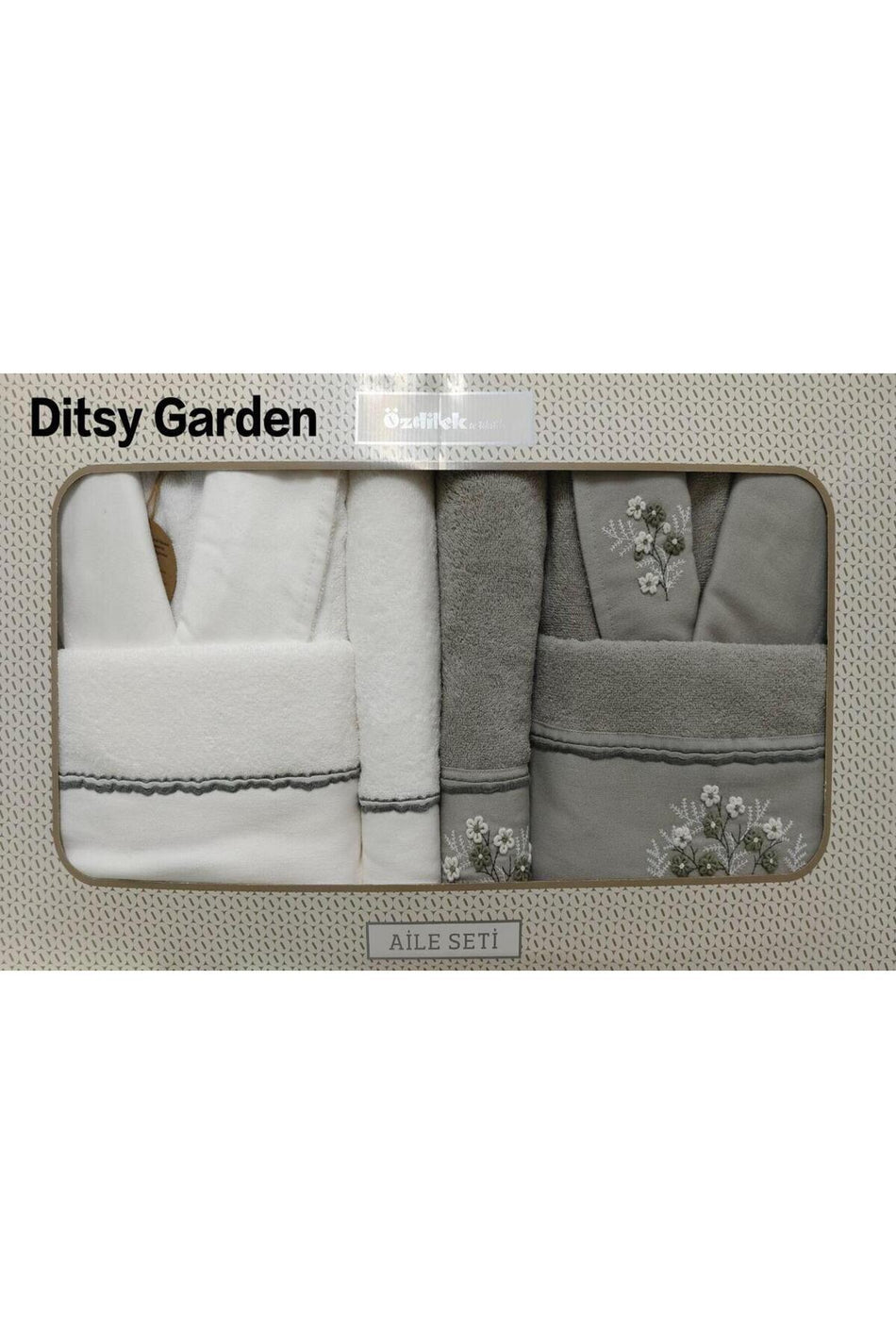 Ozdilek DITSY GARDEN Family Bathrobe Set - MALLTURK