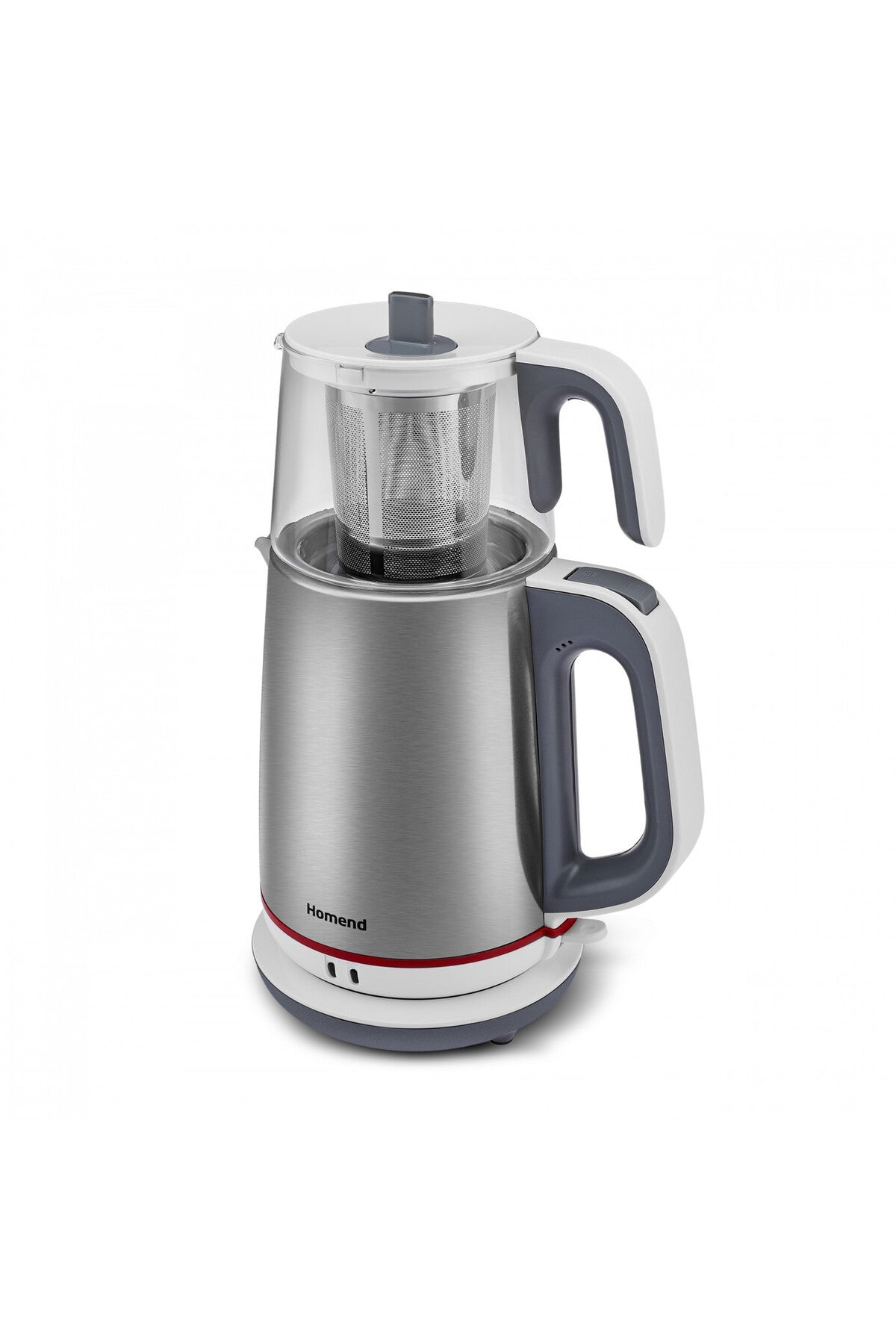 HOMEND Royaltea 1751h Stainless Steel White Tea Maker with Glass Teapot - MALLTURK