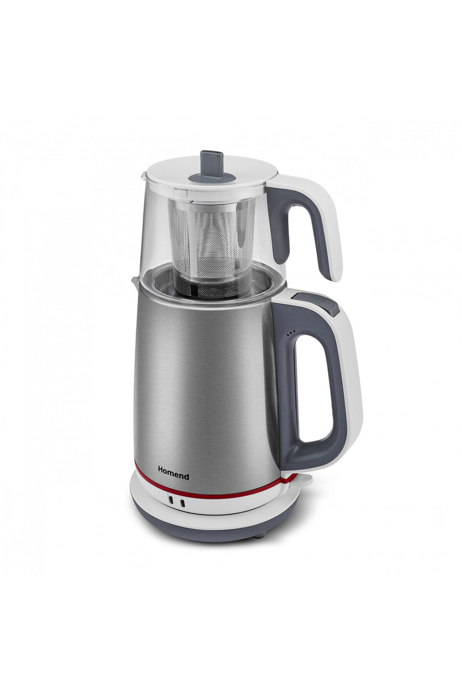 HOMEND Royaltea 1751h Stainless Steel White Tea Maker with Glass Teapot - MALLTURK