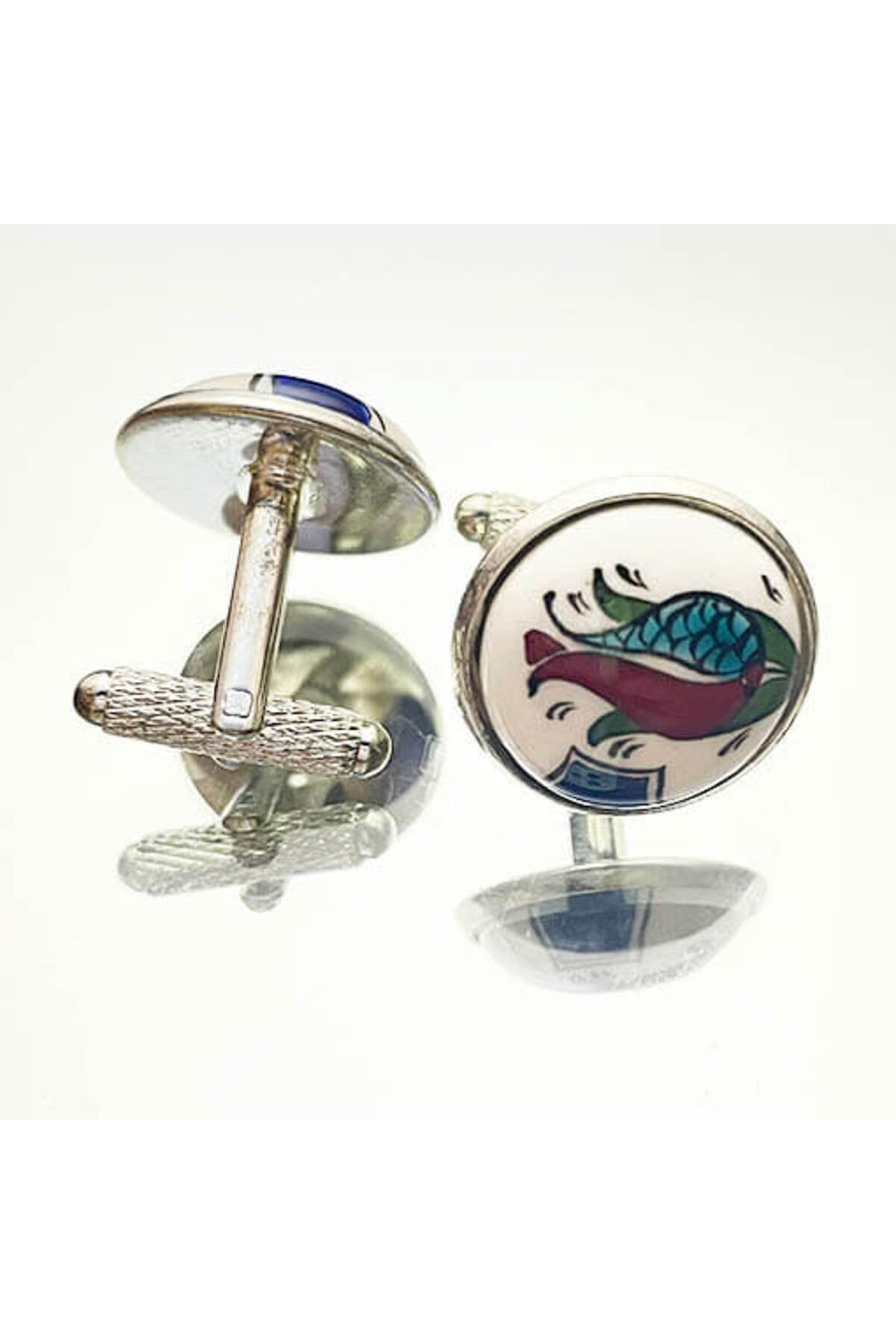 Cini Evi Tek Laleli Vip Cufflinks - MALLTURK