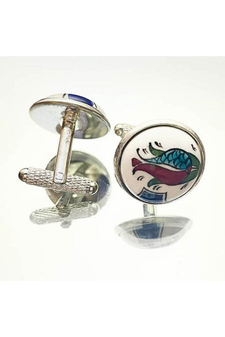 Cini Evi Tek Laleli Vip Cufflinks - MALLTURK