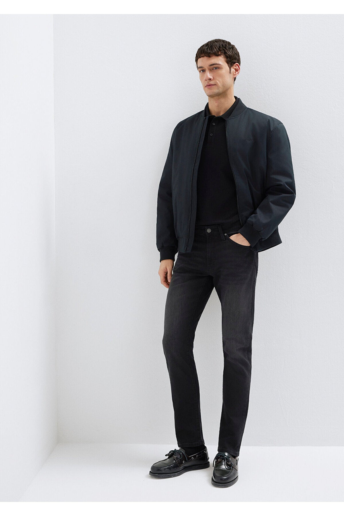 Premium Dark Grey Smoke Jeans 0042218775 - MALLTURK