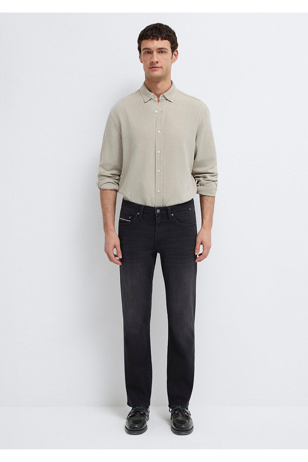 Mavi Hunter Premium Dark Grey Smoke Jeans 0020218775 - MALLTURK
