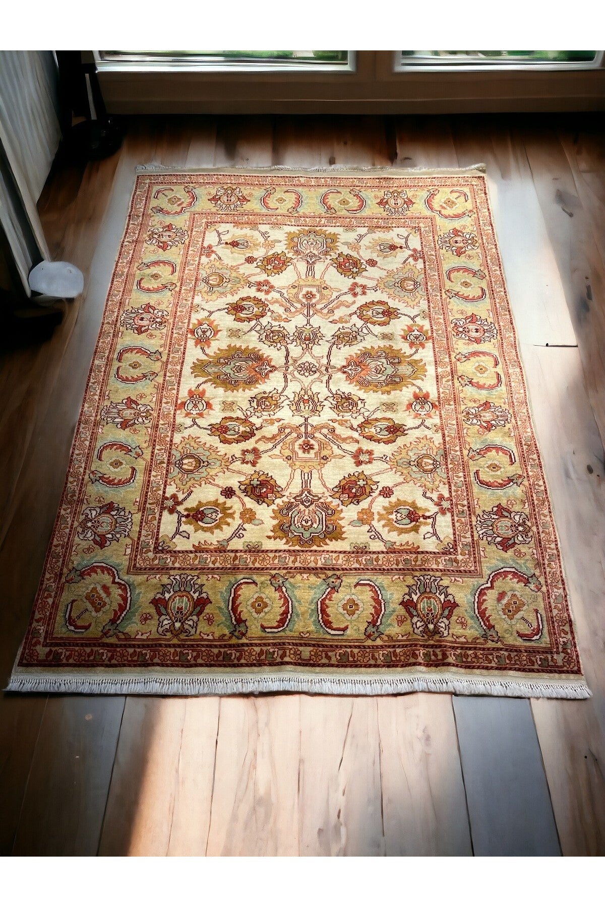 SIRVAN Rug Turkish Usak Hand-Woven Rug - 178x250 - MALLTURK