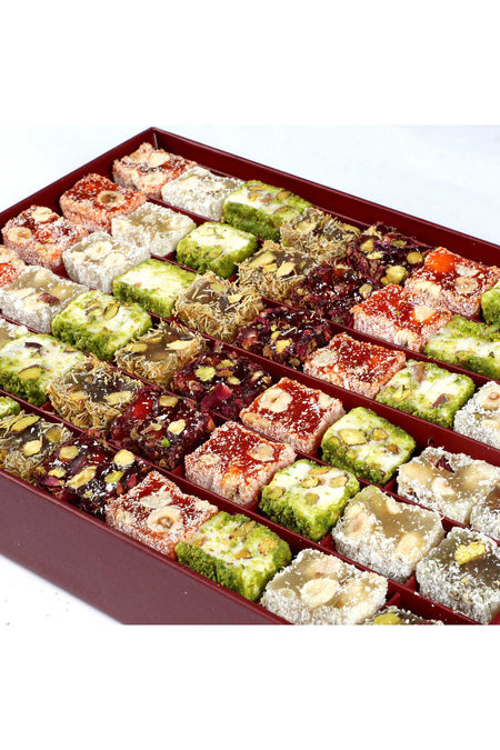 Haci serif Assorted Sultan Turkish Delight motif desenli kutu 1000gr - MALLTURK