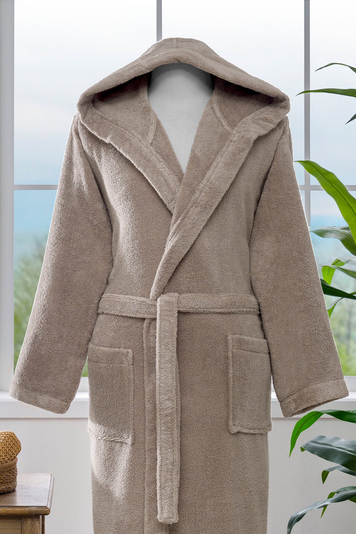 Ozdilek Woven Hooded Bathrobe - MALLTURK