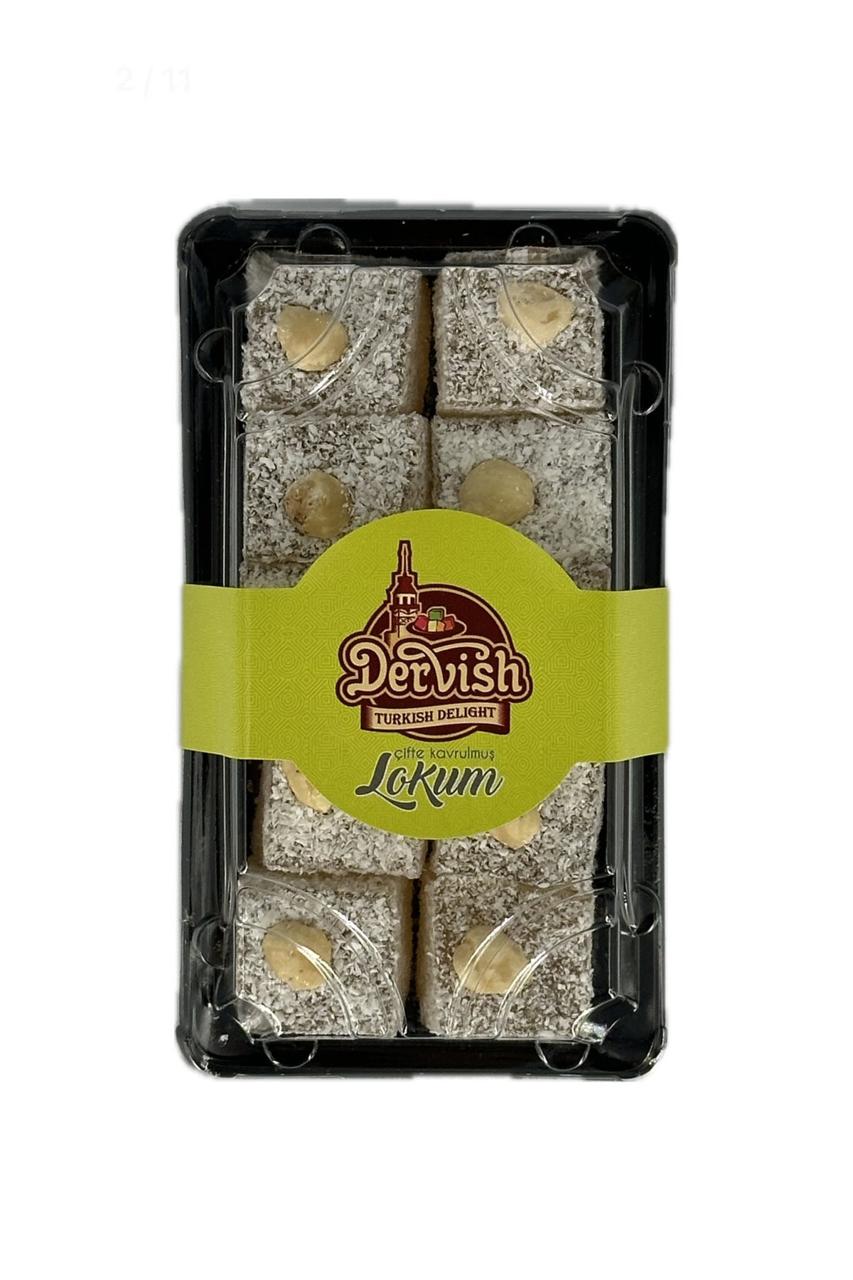 Dervis Sekerleme Honey Hazelnut Turkish Delight 250 g - MALLTURK