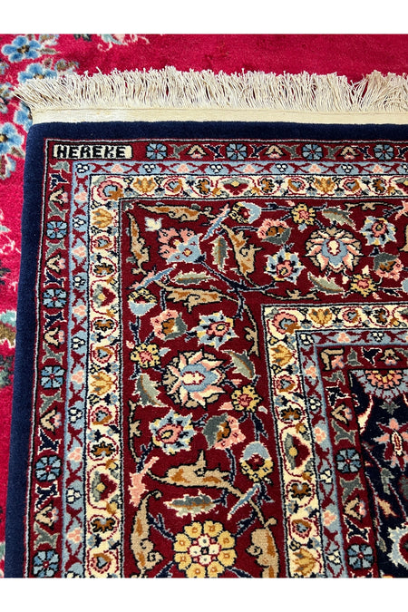 RD RAMAZAN DAG Hand Rug Art Hand-Woven Hereke Rug Signed Seven Mountains Flower Magnificent Bir Eser Size 292x200 - MALLTURK