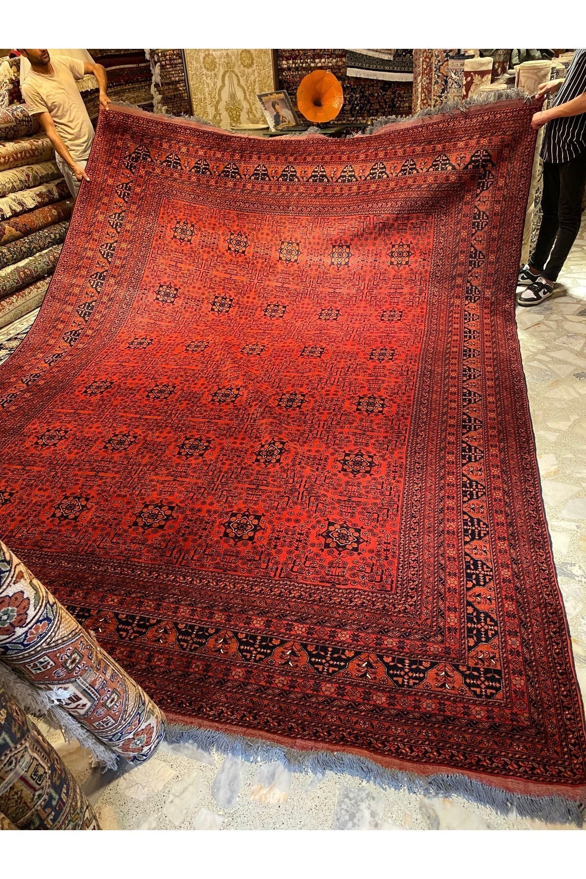 RD RAMAZAN DAG Hand Rug Art Hand-Woven Afgan Bilicik Cotton Base Wool Weave olup Natural Dye 400x300 - MALLTURK