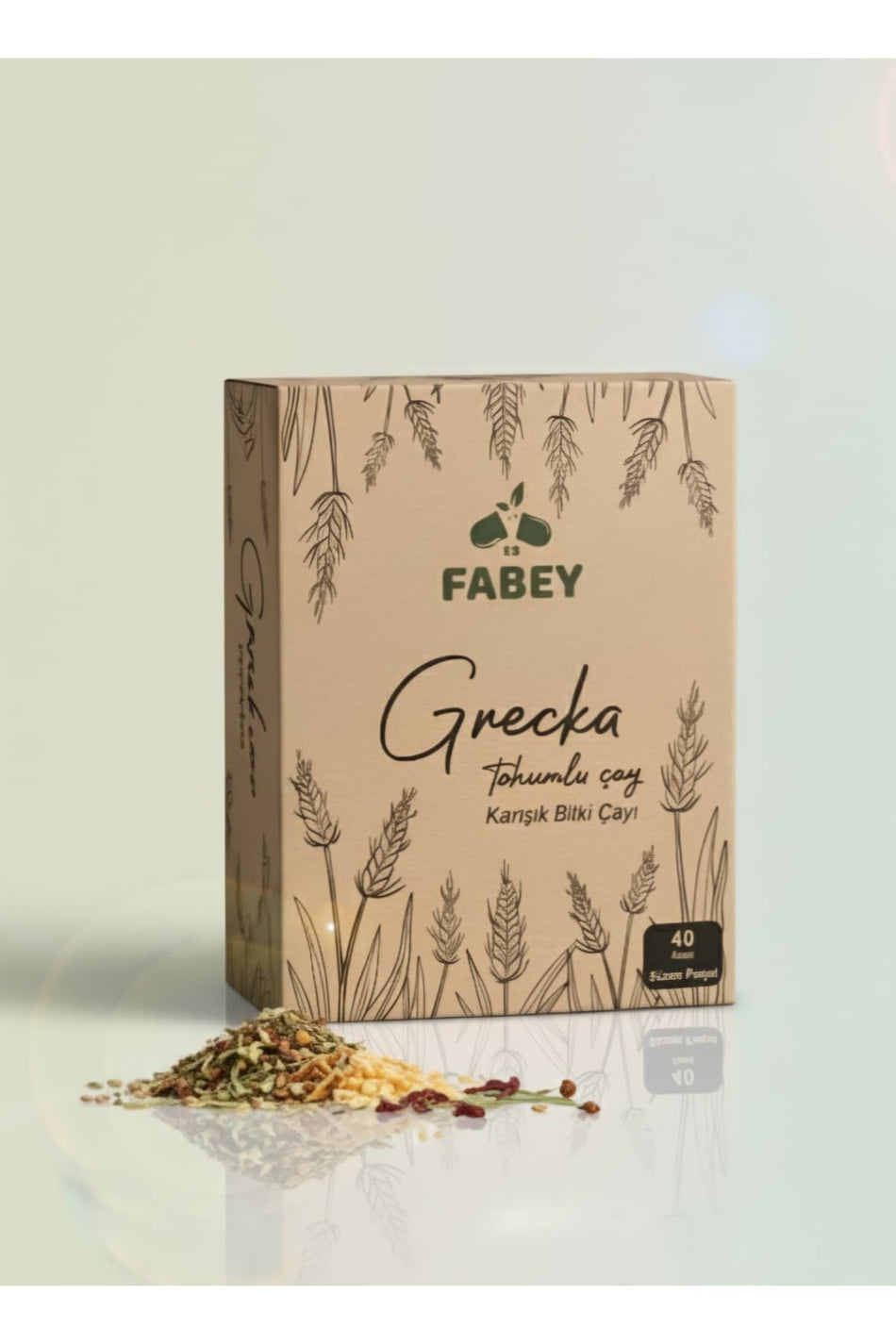 Esfabey Buckwheat Seed Tea, 40 Filter Tea Bags