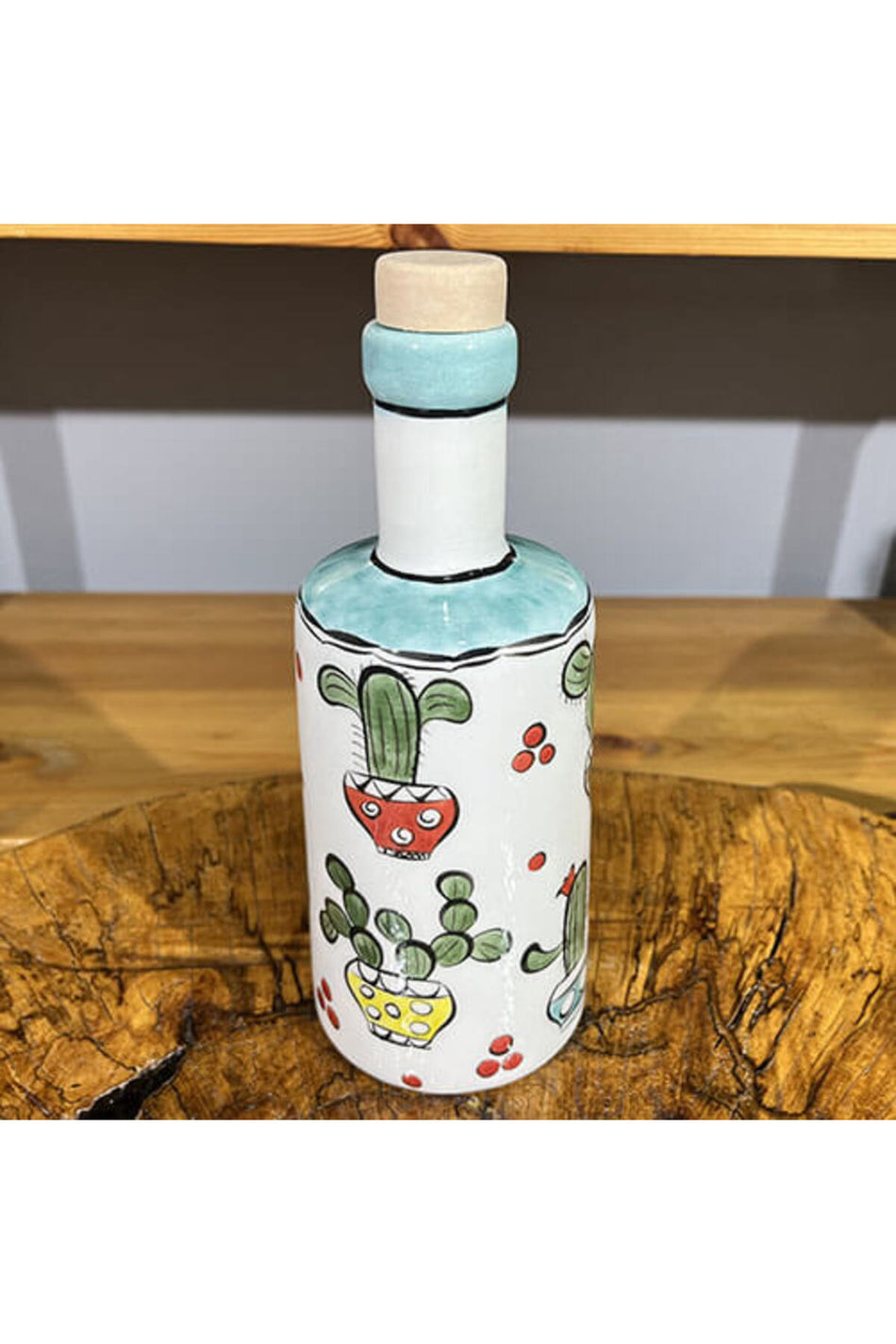 Cini Evi Kaktus Patterned Iznik Tile Oil Dispenser - MALLTURK