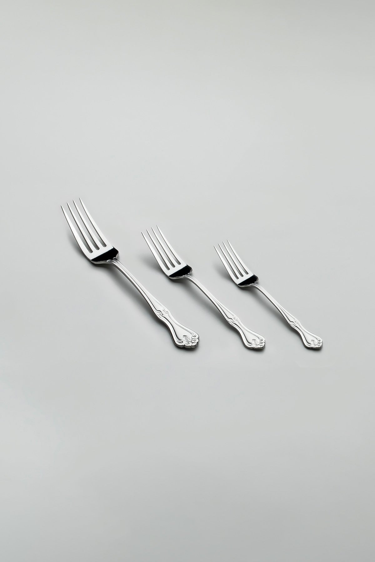 Nehir lalezar Plain 12 Place Setting 60 Piece Boxed Fork Spoon Set - MALLTURK