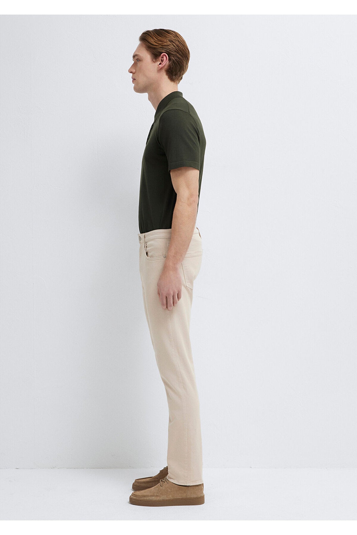 Mavi Marcus Black Beige Gabardine Trousers 00351A2795 - MALLTURK