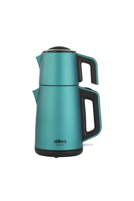 Stilevs cays Stainless Steel Tea Maker - Pearlescent Blue - MALLTURK