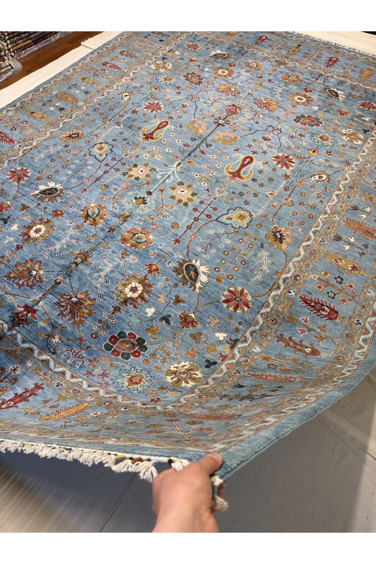 Afgan Rug Hand-Woven 100% Wool Natural Dye Elsanat Eseri with Harika SULTANI Design - MALLTURK