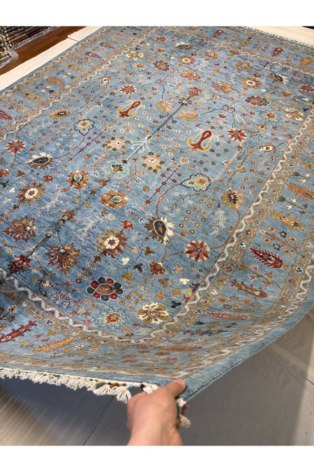 Afgan Rug Hand-Woven 100% Wool Natural Dye Elsanat Eseri with Harika SULTANI Design - MALLTURK