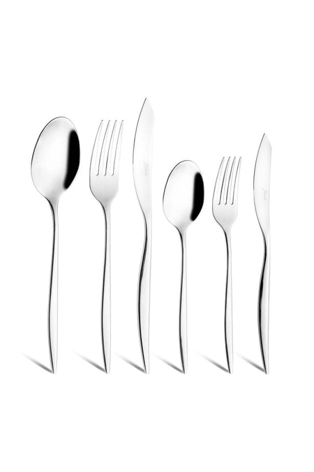 Jumbo 3403 60 Piece 12 Place Setting Steel Flatware Set - MALLTURK